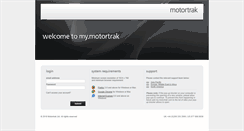 Desktop Screenshot of my.motortrak.com