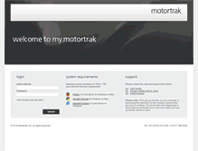 Tablet Screenshot of my.motortrak.com